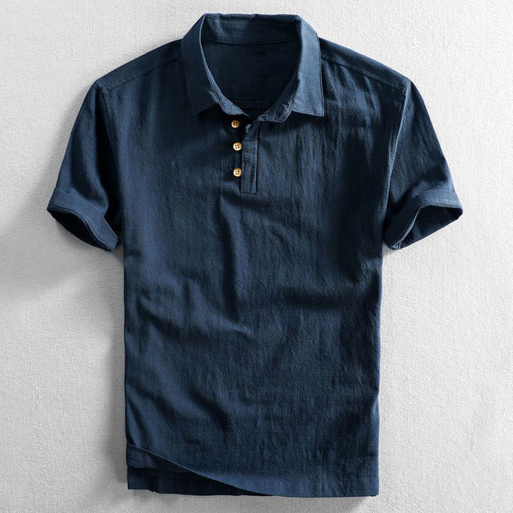 Exquisite Luxury Linen Polo Shirt for the Modern Man