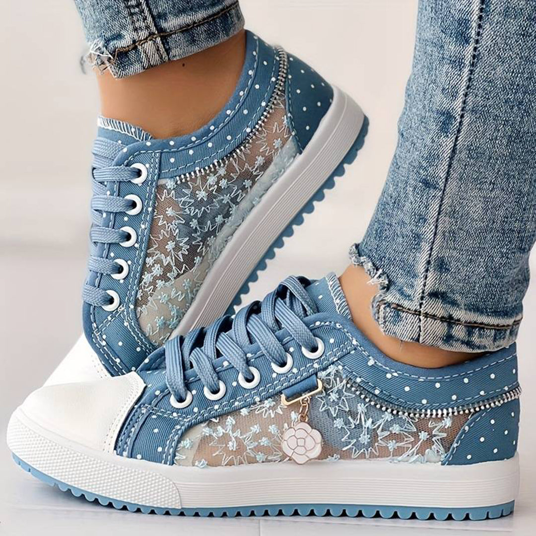 Chic and Breathable Women's Mesh Sneakers for All-Day Comfort