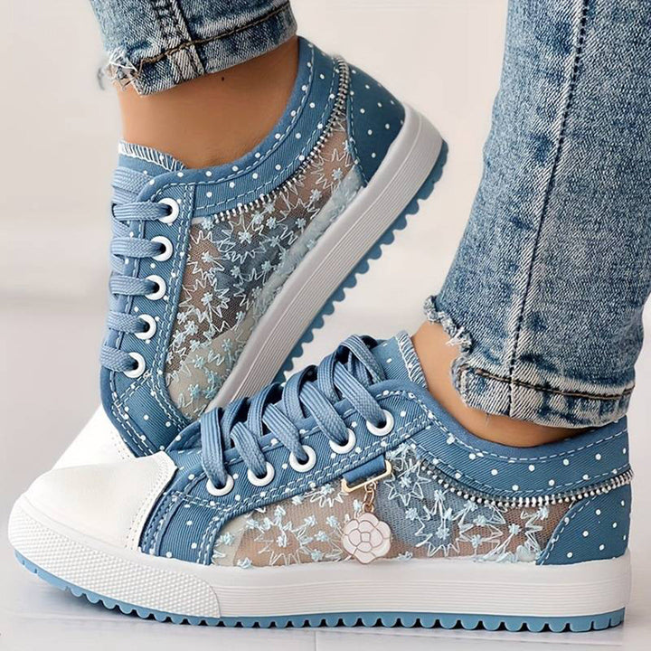 Chic and Breathable Women's Mesh Sneakers for All-Day Comfort