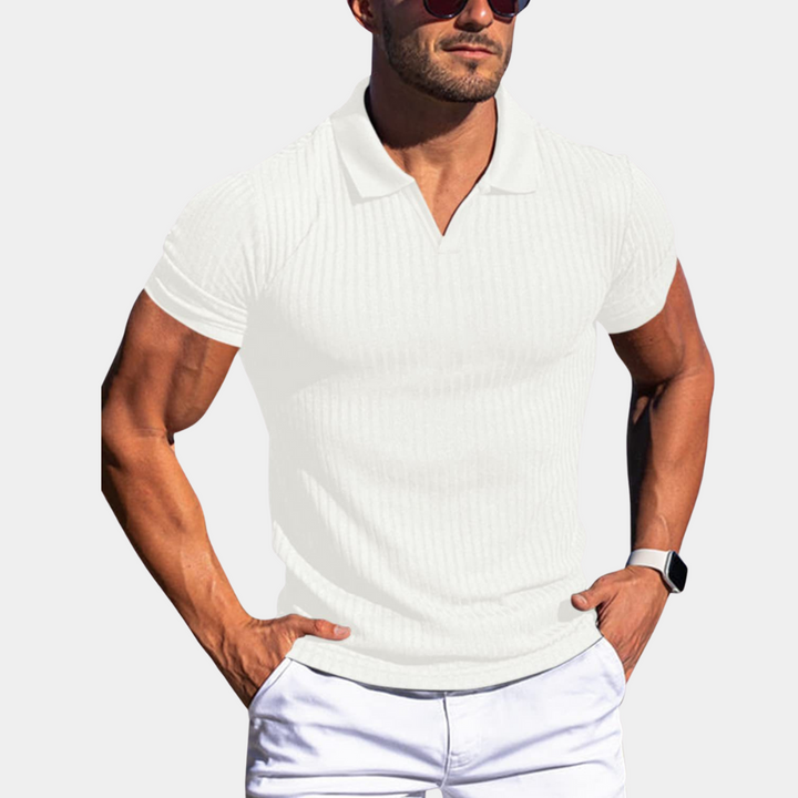 Elevate Your Wardrobe with the Collection Men's Tailored Polo Shirt