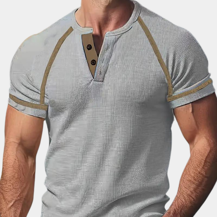 Elevate Your Wardrobe with Our Trendy Breathable Short-Sleeve T-Shirt for Men