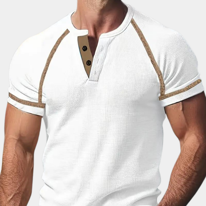 Elevate Your Wardrobe with Our Trendy Breathable Short-Sleeve T-Shirt for Men