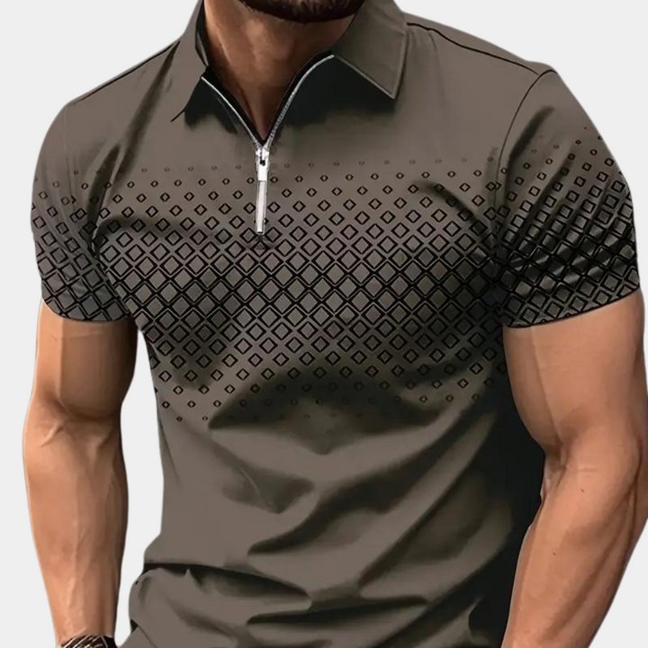 Trendy Graphic Polo Shirt