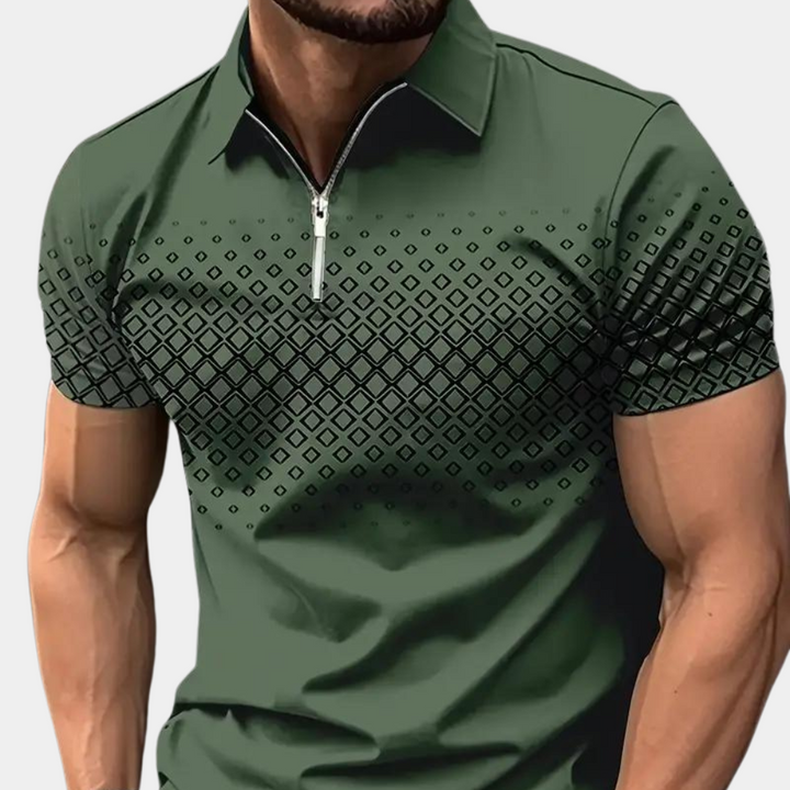 Trendy Graphic Polo Shirt