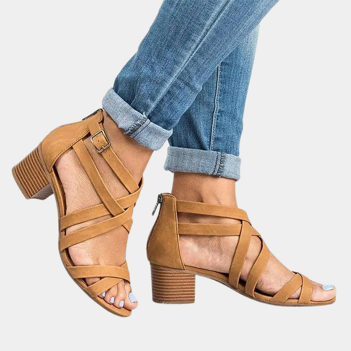 Chic Women's Sandals Featuring Fashionable Elevated Heels