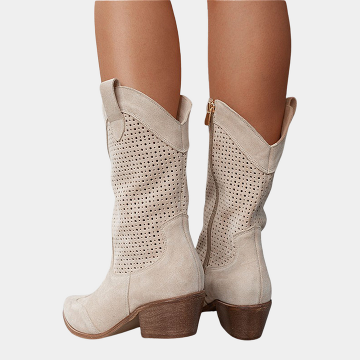 Chic and Ventilated Women's Cowboy Boots