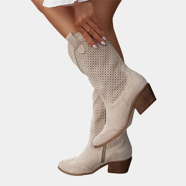Chic and Ventilated Women's Cowboy Boots