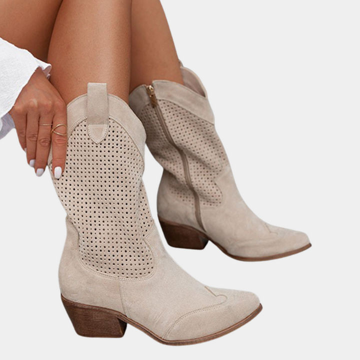 Chic and Ventilated Women's Cowboy Boots