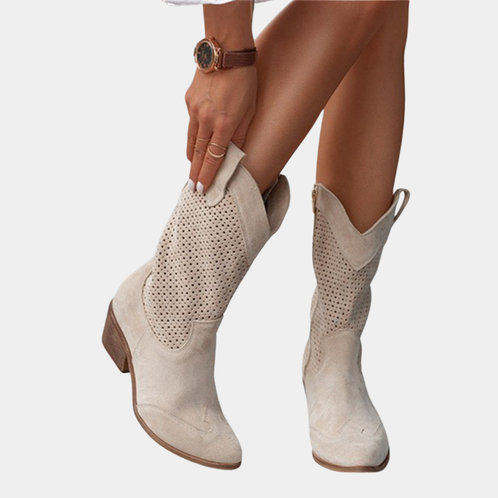 Chic and Ventilated Women's Cowboy Boots