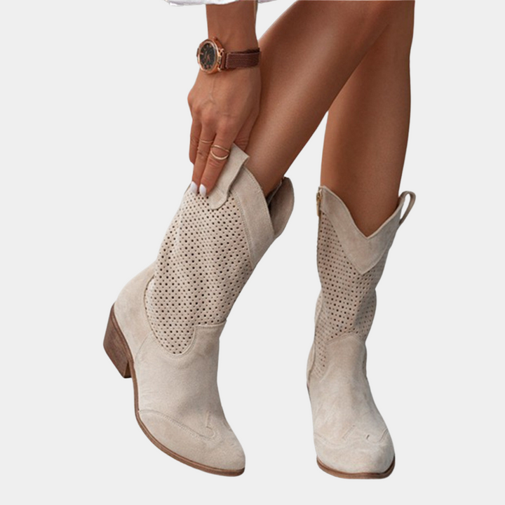 Chic and Ventilated Women's Cowboy Boots