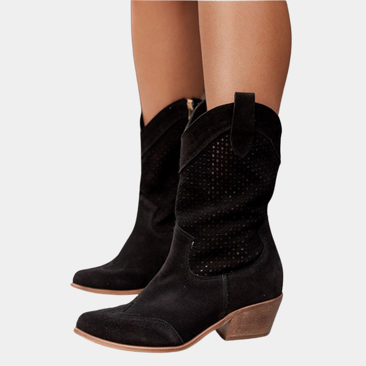 Chic and Ventilated Women's Cowboy Boots