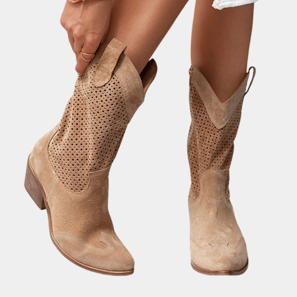 Chic and Ventilated Women's Cowboy Boots