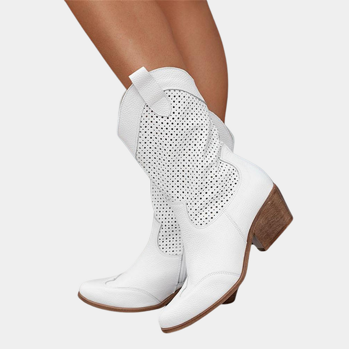 Chic and Ventilated Women's Cowboy Boots