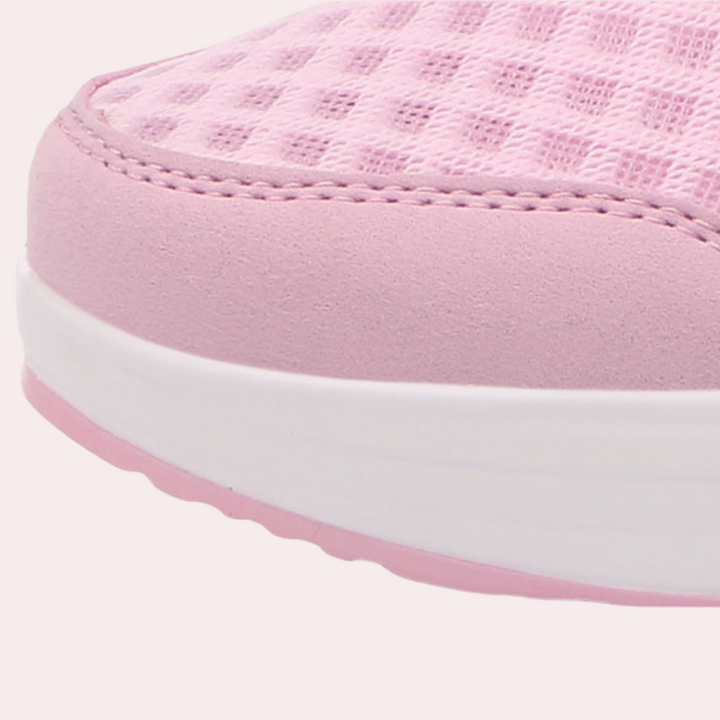 Chic and Airy Women's Sneakers with Cozy Wedge Heel