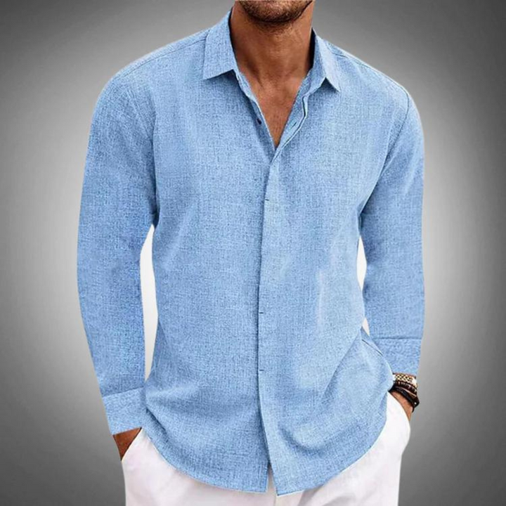 Sophisticated Long-Sleeve Classic Shirt for Men