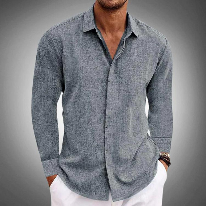 Sophisticated Long-Sleeve Classic Shirt for Men