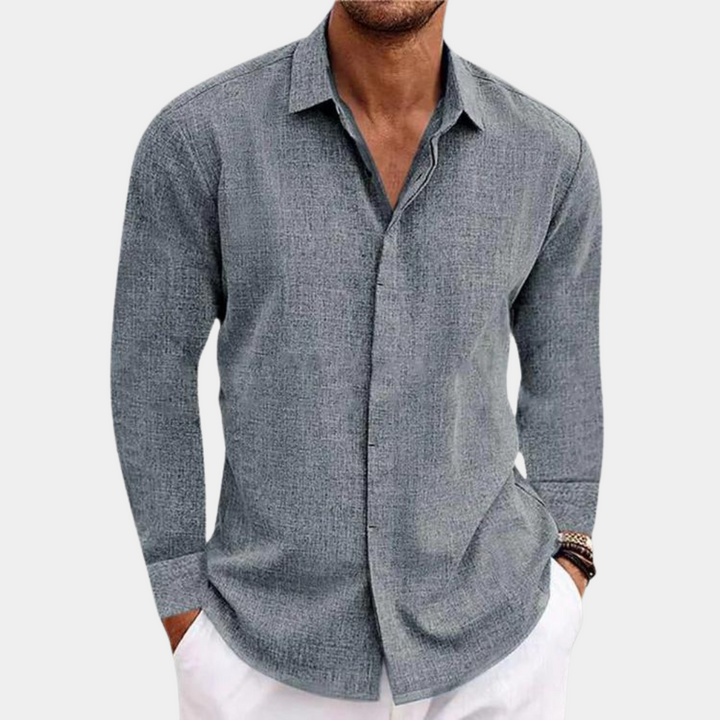 Sophisticated Long-Sleeve Classic Shirt for Men