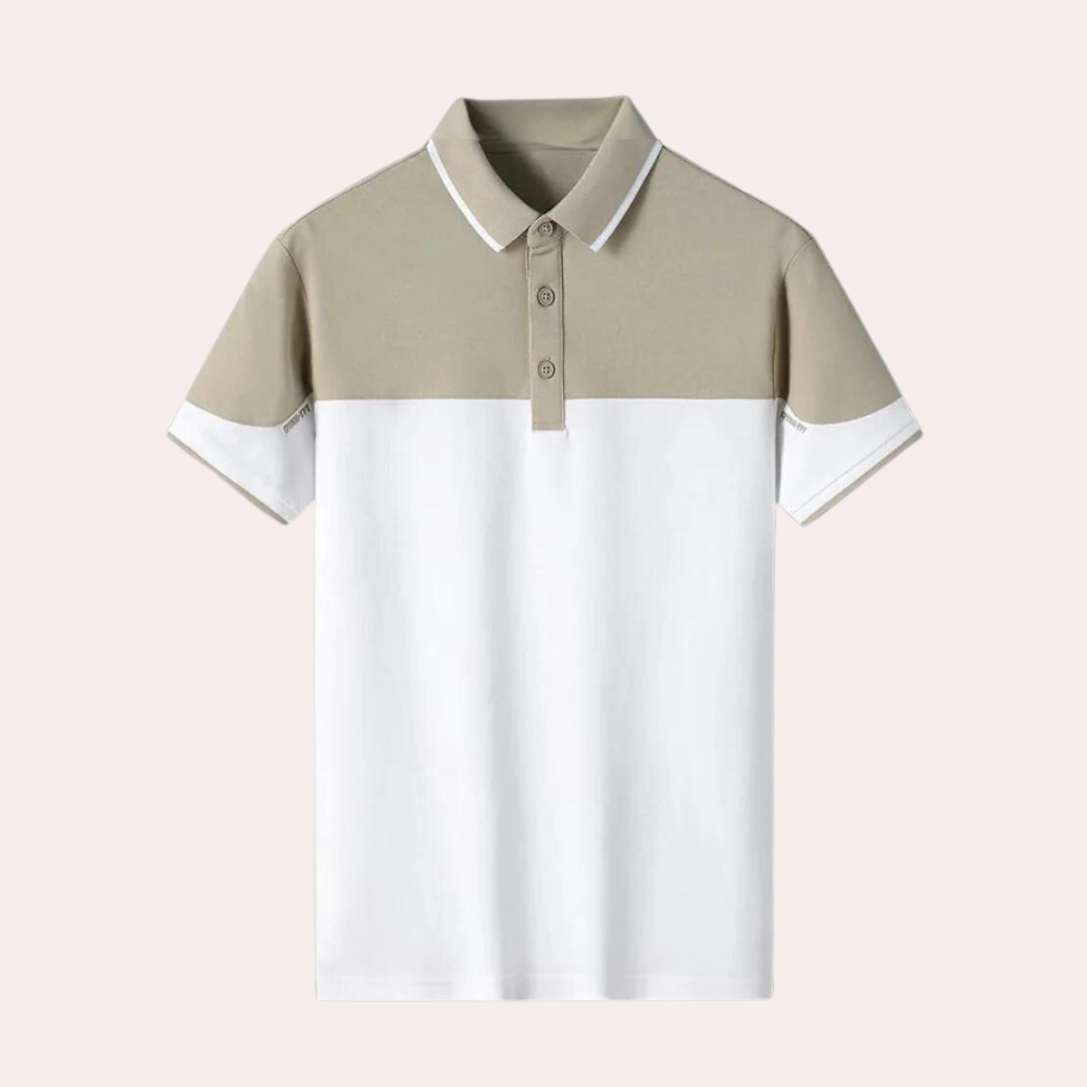 Stylish Men's Polo Shirt for a Refined and Airy Look