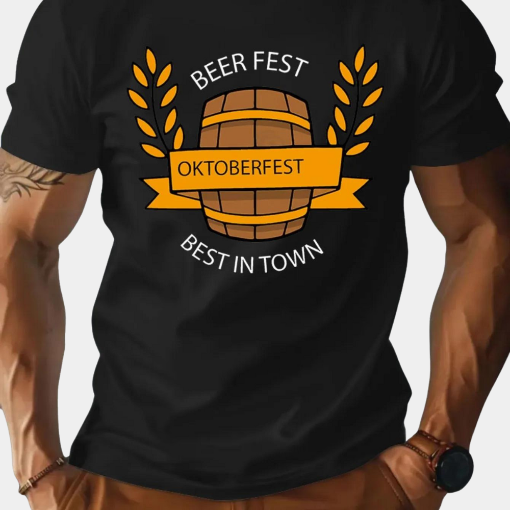 Exclusive Oktoberfest Men's T-Shirt with Distinctive Design