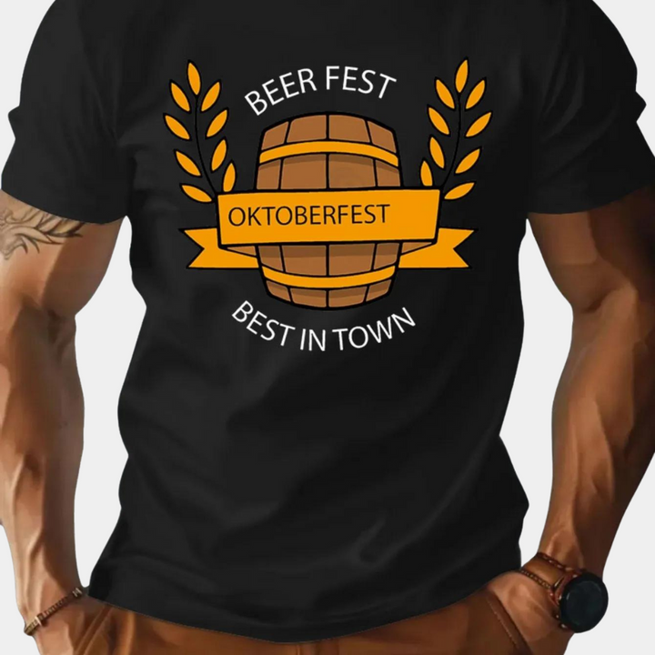 Exclusive Oktoberfest Men's T-Shirt with Distinctive Design