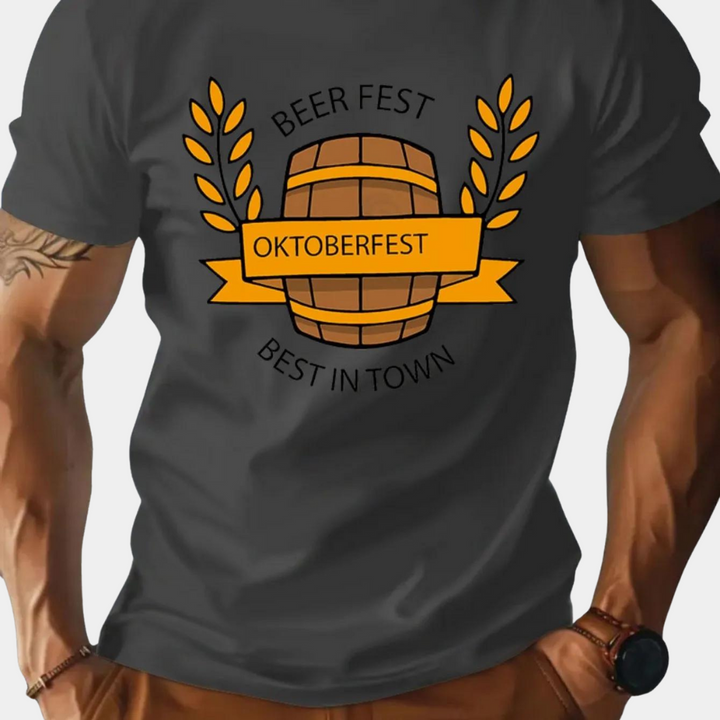 Exclusive Oktoberfest Men's T-Shirt with Distinctive Design
