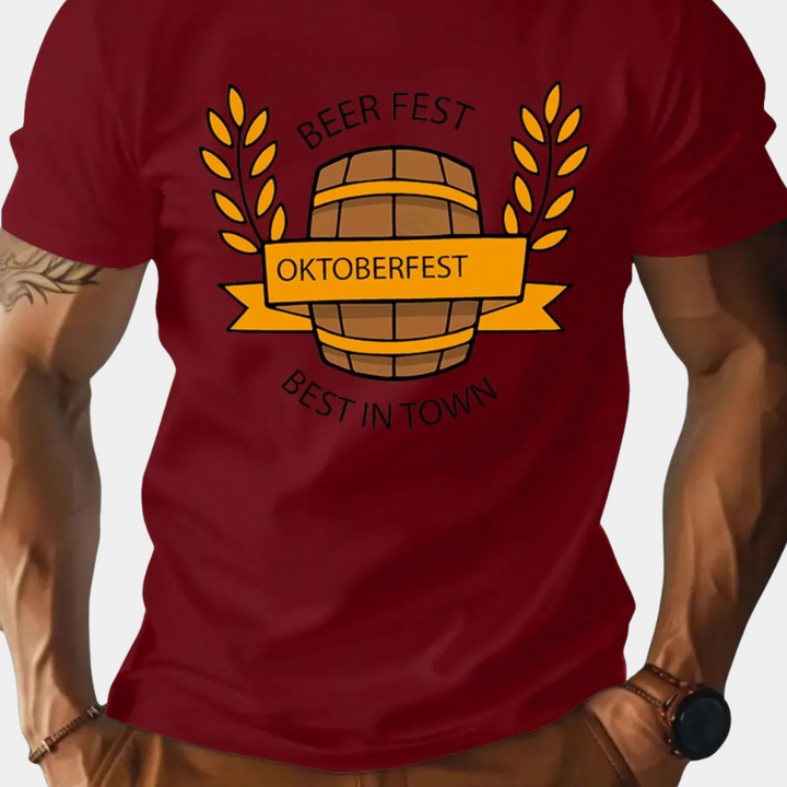 Exclusive Oktoberfest Men's T-Shirt with Distinctive Design
