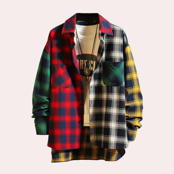 Trendy and Vibrant Checkered Shirt for Men