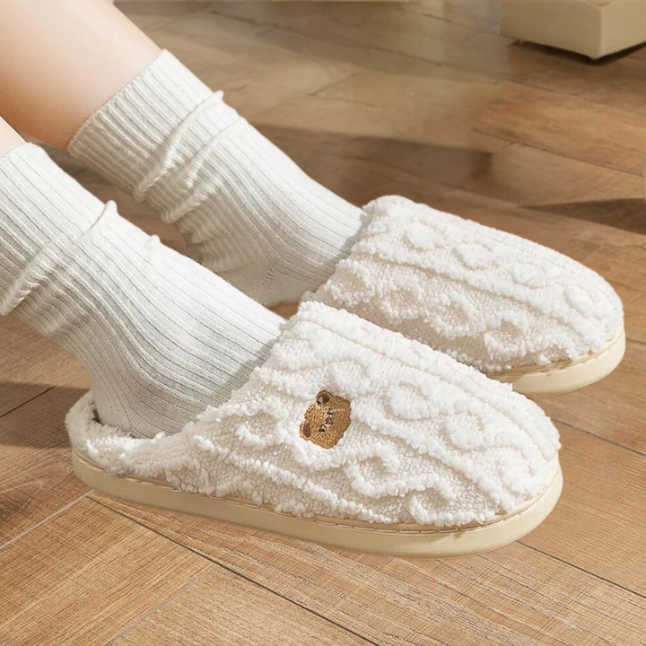 Plush Winter Slippers for Women with Luxuriously Soft Soles