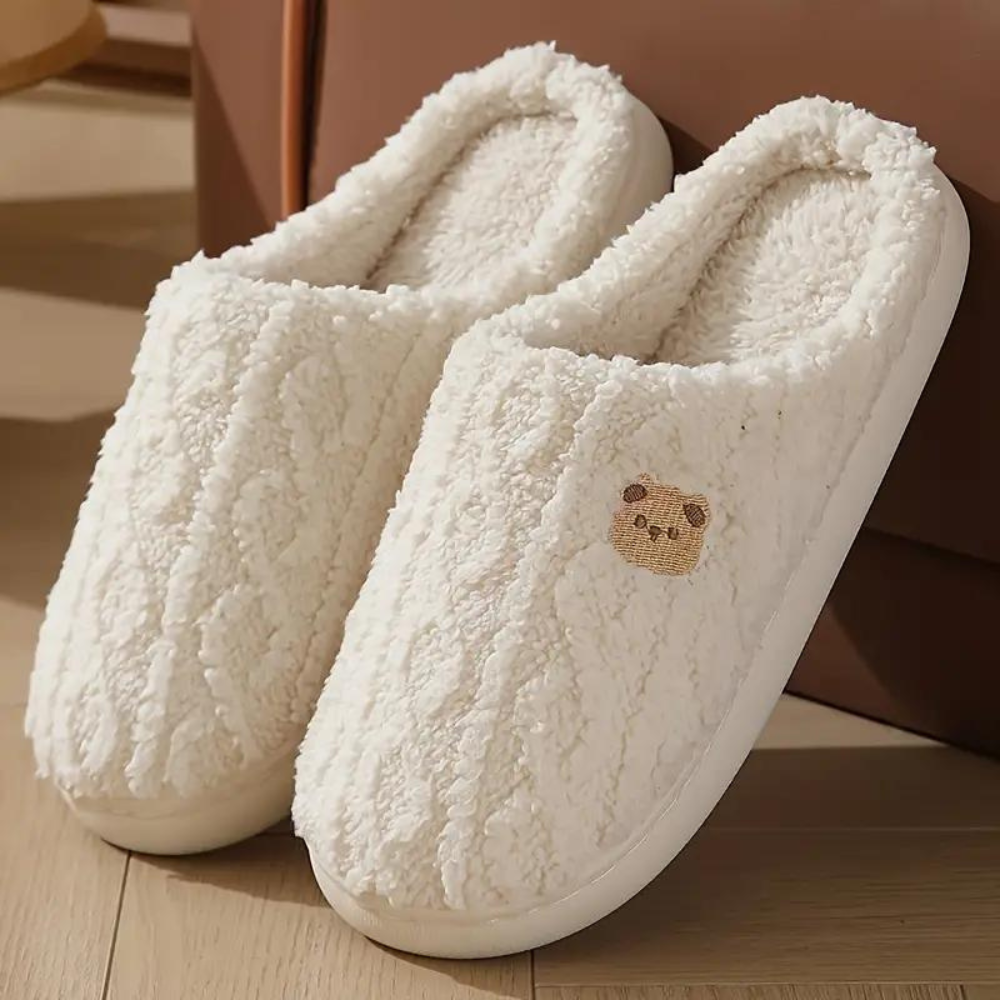Plush Winter Slippers for Women with Luxuriously Soft Soles