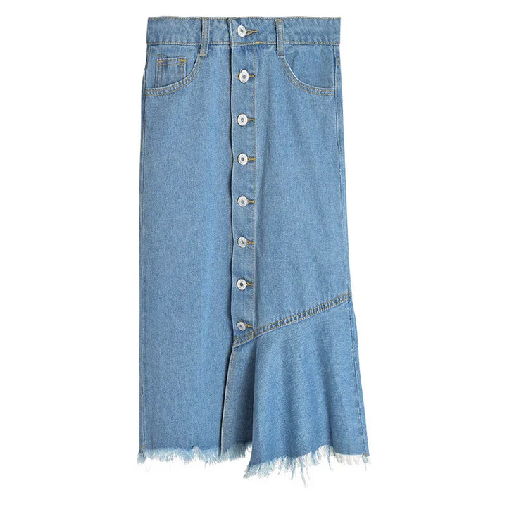 Chic Denim Midi Skirt