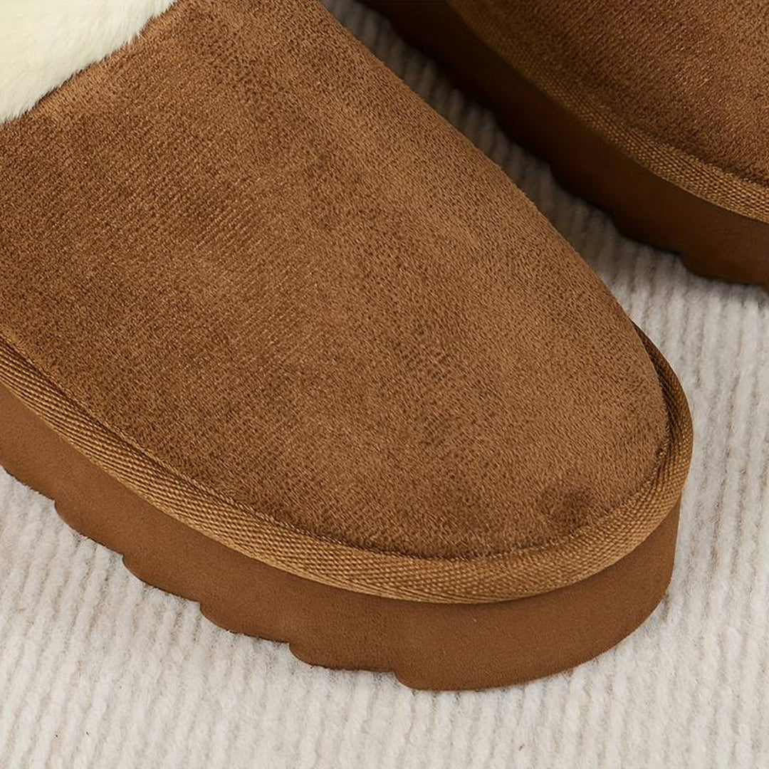 Plush Slippers Featuring a Thick, Supportive Sole!