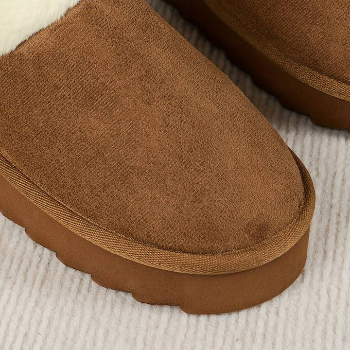 Plush Slippers Featuring a Thick, Supportive Sole!