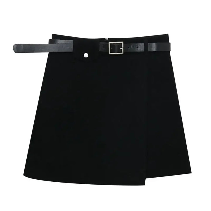Chic Mini Skirt with Stylish Belt