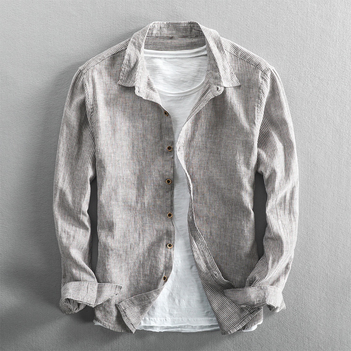 Stylish Striped Linen Shirt for Effortless Elegance
