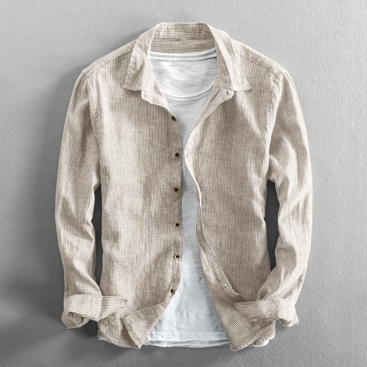 Stylish Striped Linen Shirt for Effortless Elegance