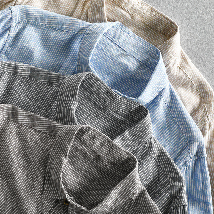 Stylish Striped Linen Shirt for Effortless Elegance