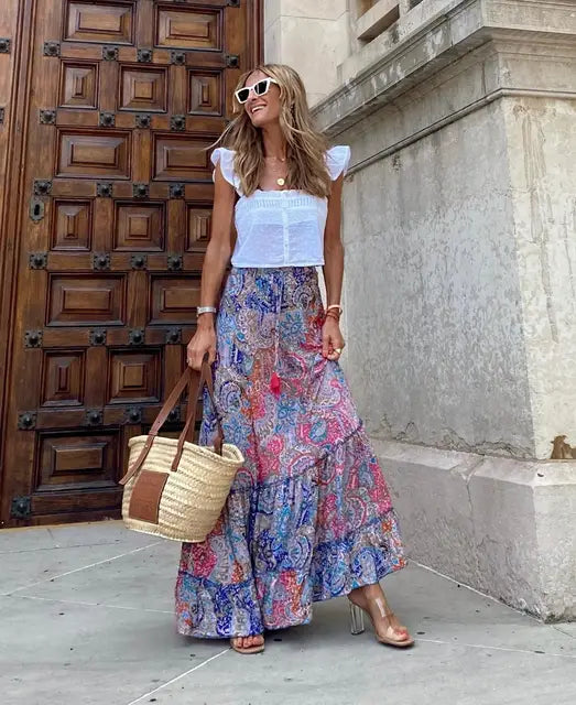 Stylish Printed Beach Skirt for Effortless Summer Vibes