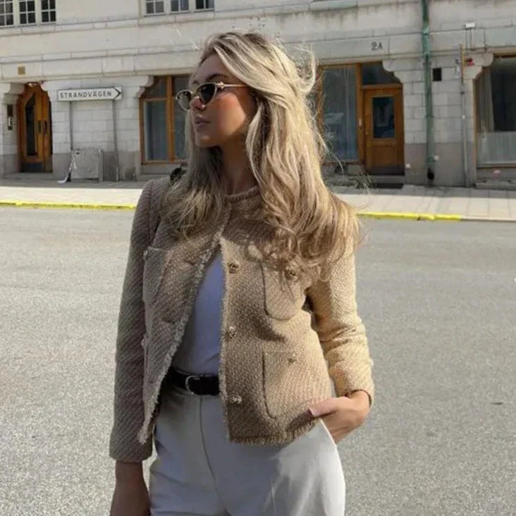 Chic Modern Tweed Blazer