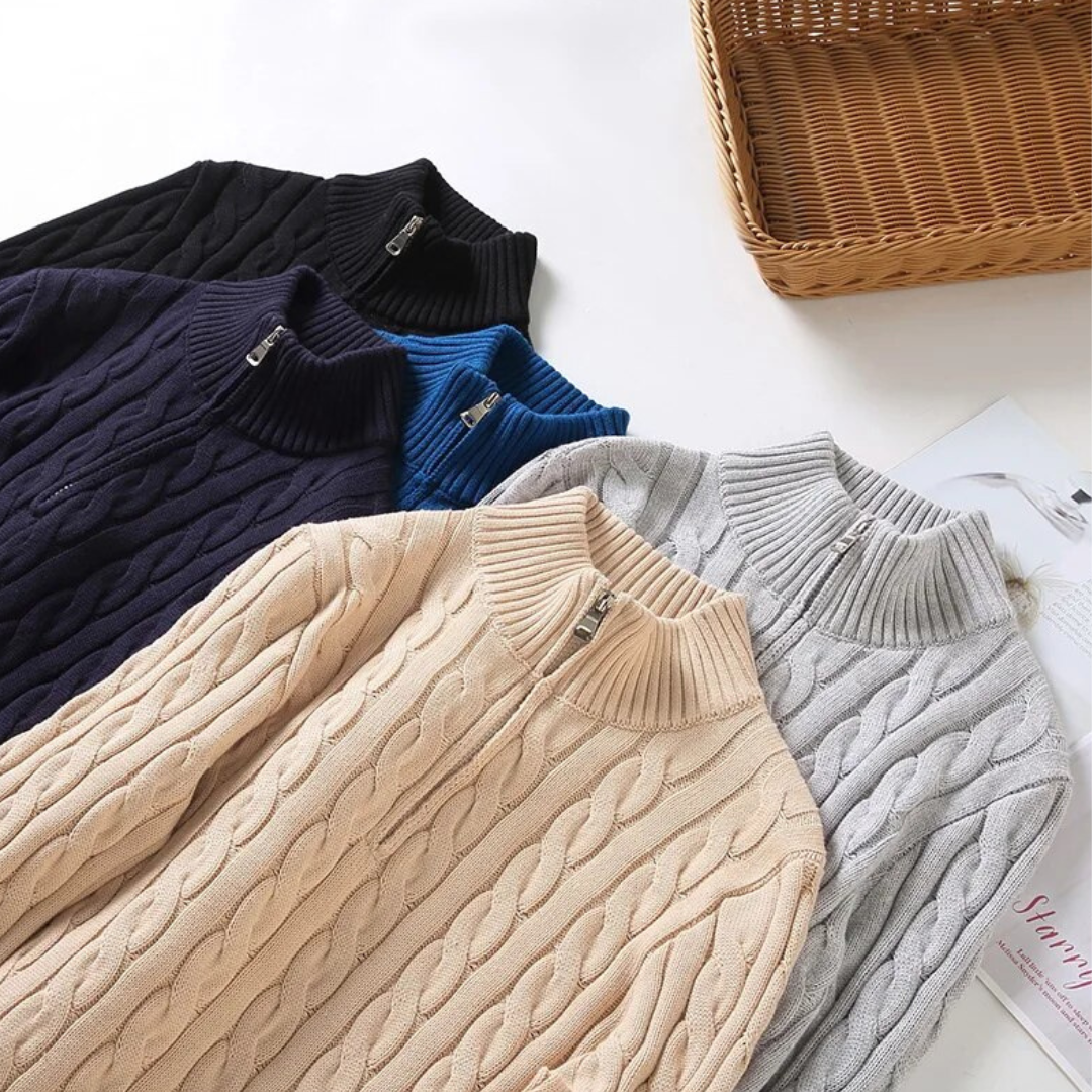 Cozy Half-Zip Fleece Sweatshirt