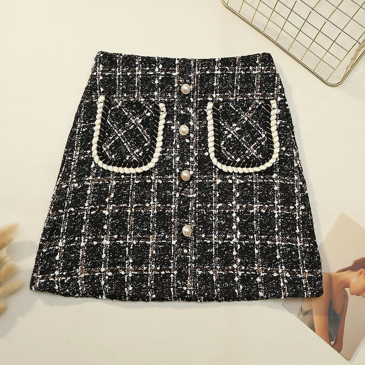Pearl-Embellished Skirt by Renata