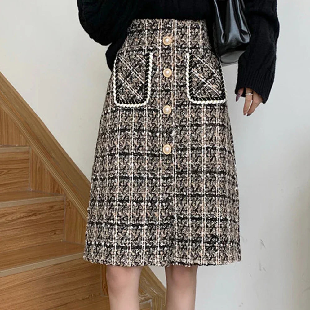 Sparkling Tweed Skirt