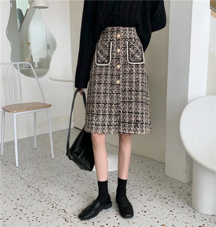 Sparkling Tweed Skirt