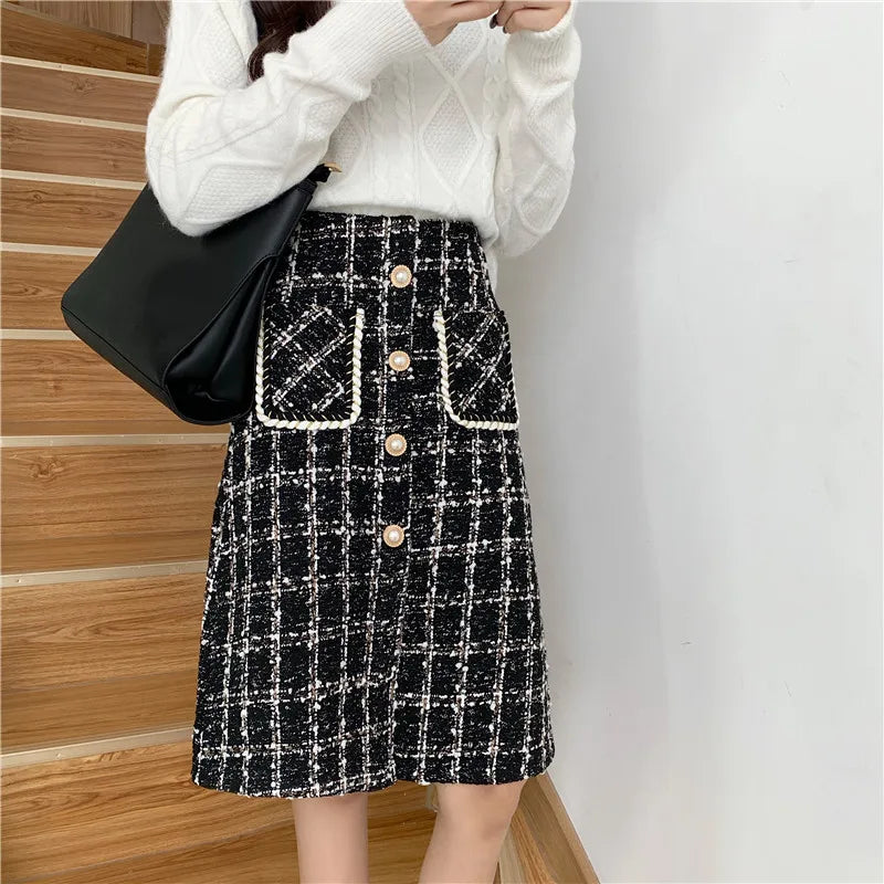 Sparkling Tweed Skirt