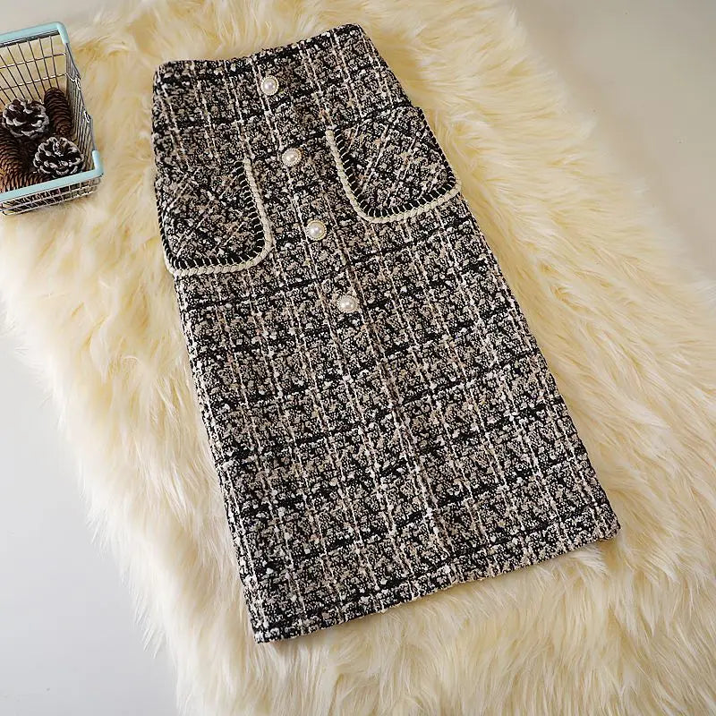 Sparkling Tweed Skirt