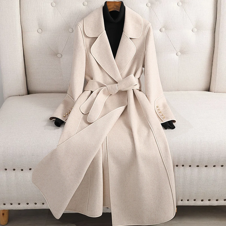 Elegant Wool Trench Coat for Timeless Style