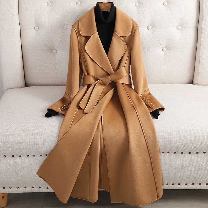 Elegant Wool Trench Coat for Timeless Style