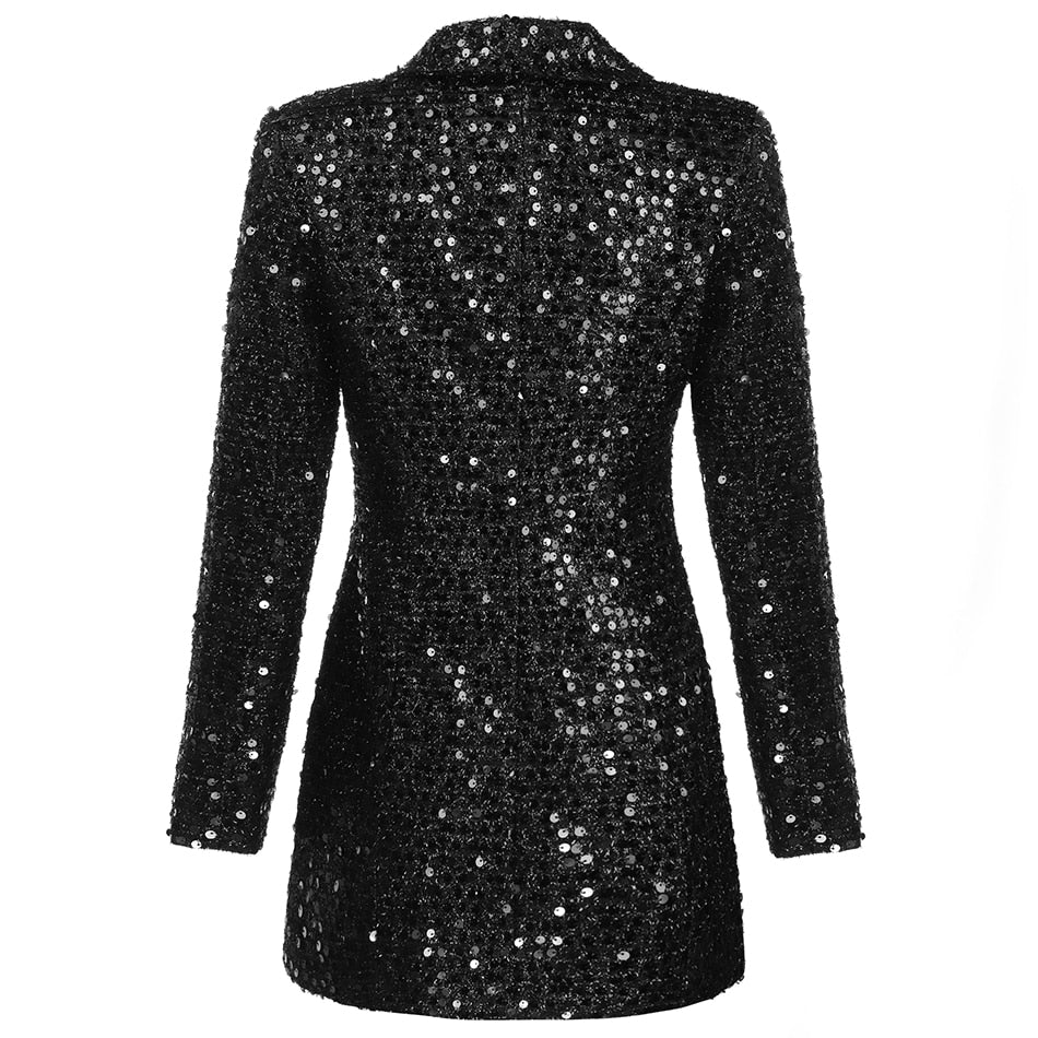 Enchanted Sequin Blazer Dress