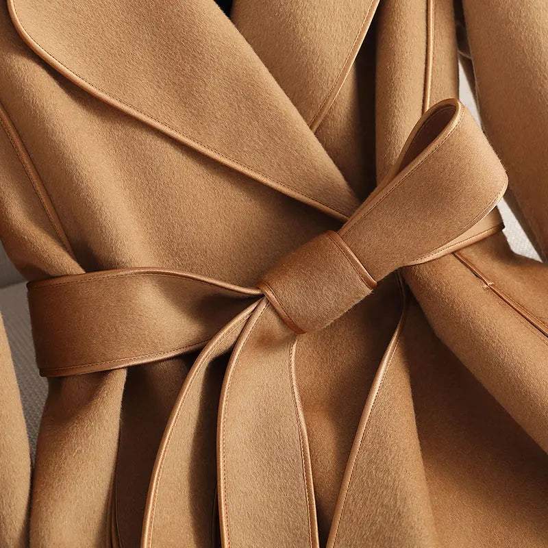 Elegant Wool Trench Coat for Timeless Style