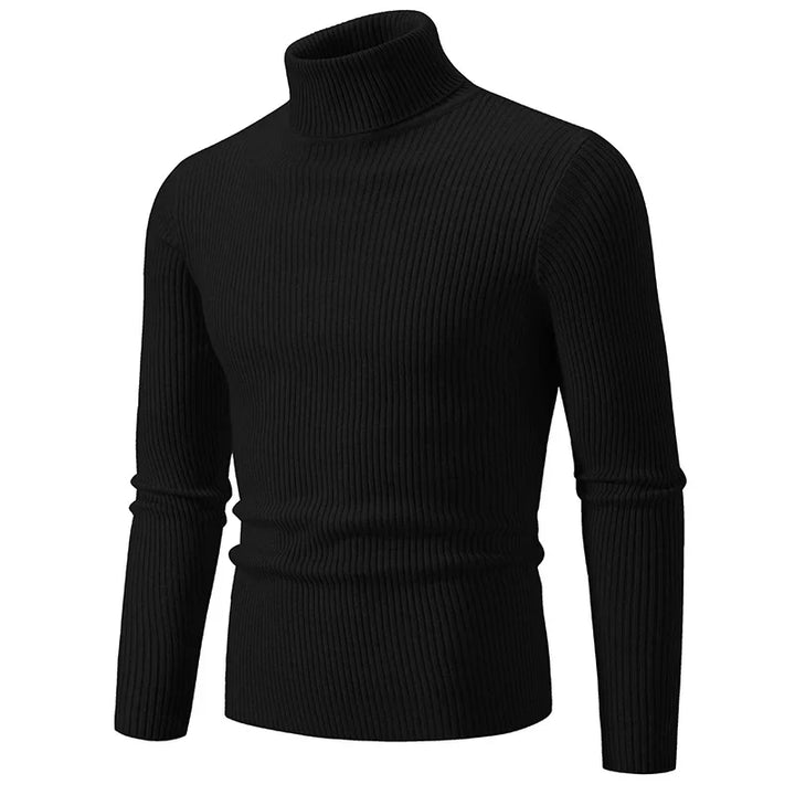 Chic Ribbed Turtleneck Sweater