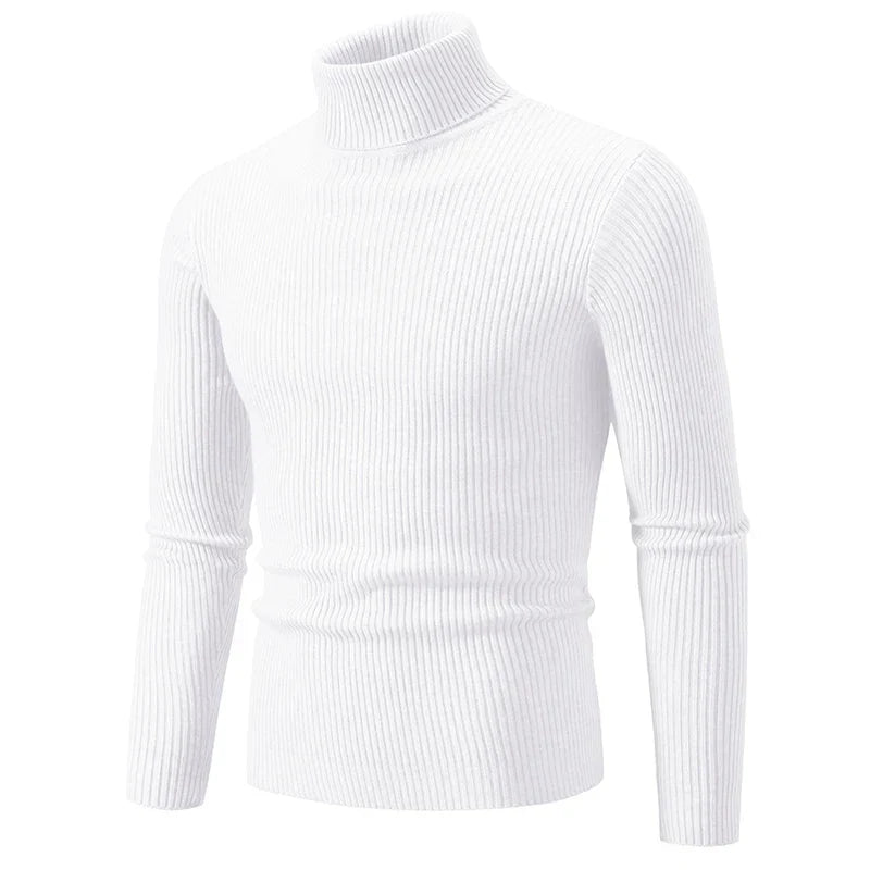 Chic Ribbed Turtleneck Sweater